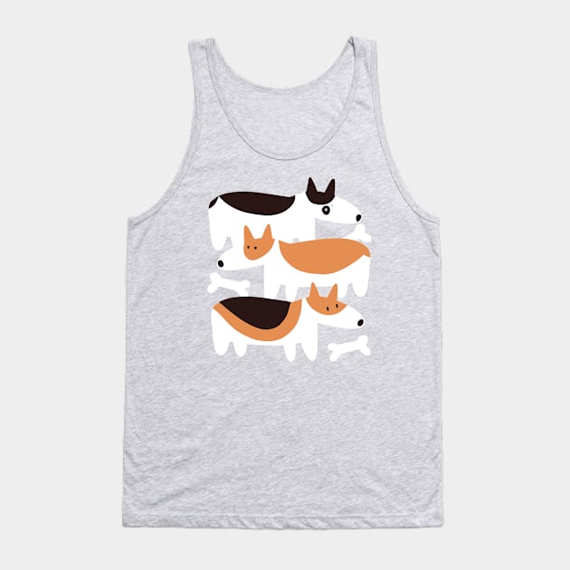 Corgi dog Tank Top by Mimie20